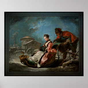 De vier Seizoenen door de Winter door François Poster
