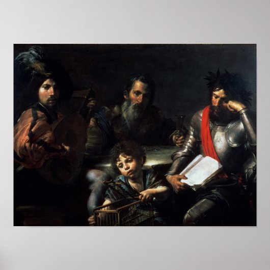 De vier tijdperken van Man, c.1626-7 Poster (Voorkant)