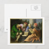 De vier vaders van de kerk (olie op het canvas) briefkaart (Voorkant / Achterkant)