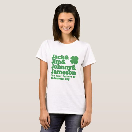 De vier vaders van St. Patrick's Day T-shirt (Voorkant volledig)