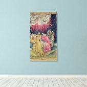 De vierde engel gooide zijn Bowl uit op de Canvas Afdruk (Insitu (Houten vloer))