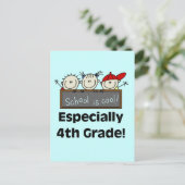 De vierde klas van de school is Cool Tshirts en Gi Briefkaart (Staand voorkant)