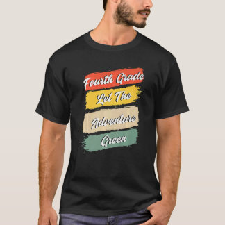 De vierde rang laat het avontuur terug naar Schoo T-shirt