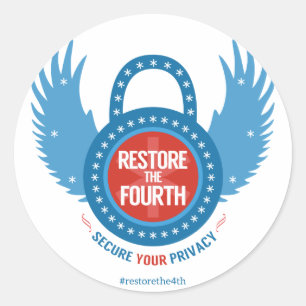 De vierde terugzetten... ronde sticker