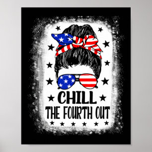 De Vierde Uit Grappig Patriottisch 4 Juli Vrouwen Poster