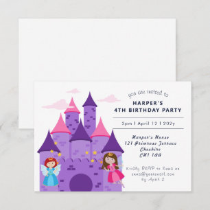 De vierde verjaardag van de Cute Magical Fairies & Kaart