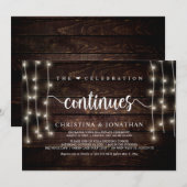 De viering gaat door Rustige Trouwvlucht Kaart (Voorkant / Achterkant)