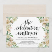 De viering, uitnodiging voor ontvangst na een elop (Voorkant / Achterkant)