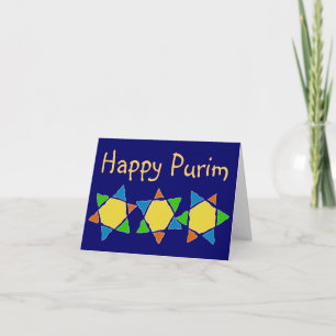 De viering van Purim Kaart