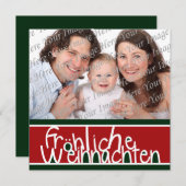 De Vierkante Kaart van de Foto van de Douane van (Voorkant / Achterkant)