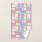 De vierkante kleuren bad handdoek (Handdoek)
