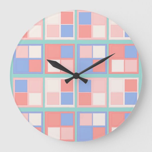 De vierkante kleuren grote klok (Voorkant)