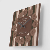 De vierkante Klok van de Muur van de Chocolade (Hoek)