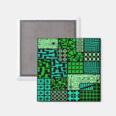 De vierkante magneet van de "Intelligentie" (Voorkant / Achterkant)