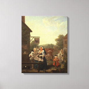 De viervoudige dag: Avond 1736 Canvas Afdruk