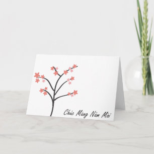 De Vietnamese Groet van het Nieuwjaar Feestdagen Kaart