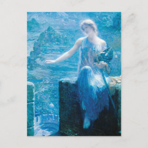 De Vigil van Valkyrie van Edward Robert Hughes Briefkaart