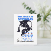 De vijand is zielig briefkaart (Staand voorkant)