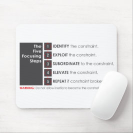 De vijf beperkingen muismat