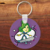 De vijf | Fixie Comics- Verda op haar klembord Sleutelhanger (Voorkant)