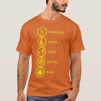 De vijf pijlers van de islam t-shirt