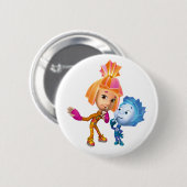 De vijf | Simka en Nolik Ronde Button 5,7 Cm (Voorkant /achterkant)