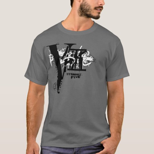 De vijf t-shirt (Voorkant)