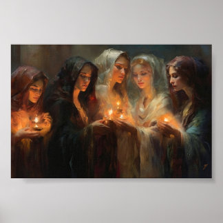 De vijf wijze maagden poster