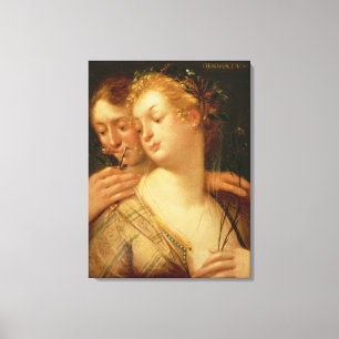 De vijf zintuigen: Ruiken Canvas Afdruk