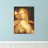 De vijf zintuigen: smeren canvas afdruk (Insitu (Houten vloer))