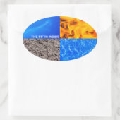 De vijfde binnenzijde ovale sticker (Tas)