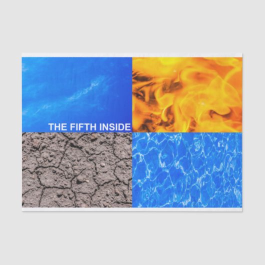 De vijfde binnenzijde tissuepapier (Voorkant)