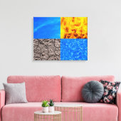 De vijfde is er. canvas afdruk (Insitu (Woonkamer))