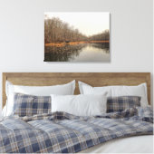 De vijver canvas afdruk (Insitu (Slaapkamer))