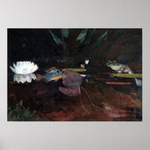 De Vijver van de Mink van Winslow Homer Poster