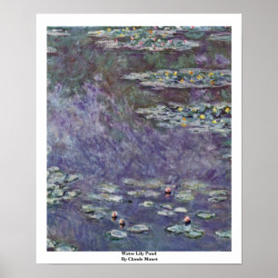De Vijver van de waterlelie door Claude Monet Poster