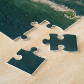 De Vikinglongship snijdt door de golven Legpuzzel (Zijkant)