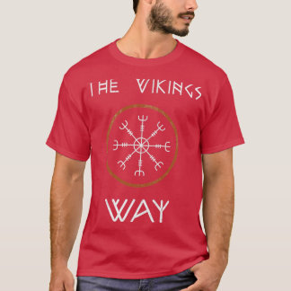 De Vikings Way Vegvisir Grunge T-shirt