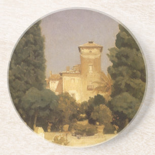 De Villa Malta, Rome door Lord Frederic Leighton Zandsteen Onderzetter