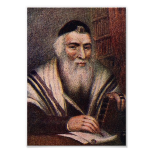 De Vilna Gaon - Rabbi Elijah van Vilna Foto Afdruk (Voorkant)
