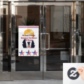 De vinger van de schuld Trump Window Cling Raamsticker (Kantoordeur)