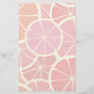 De vintage achtergrond van de grapefruit briefpapier