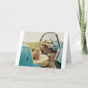 De vintage Advertentie van de Auto met de Kaart