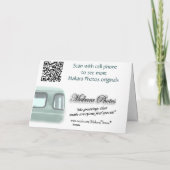 de vintage Bestelwagen Truck2 #1- past aan Kaart (Achterkant)