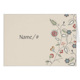 De vintage Bloemen Scherpende Kaart van de Lijst