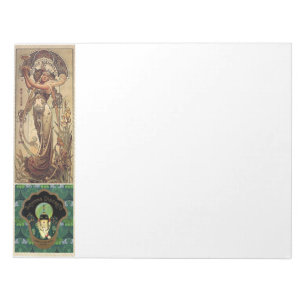 De vintage Dames van het Art deco Notitieblok
