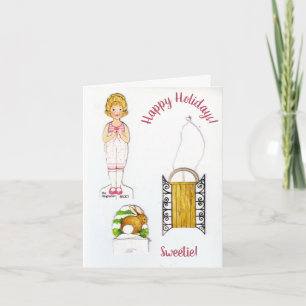 De vintage Douane van de Kaart van de Vakantie van