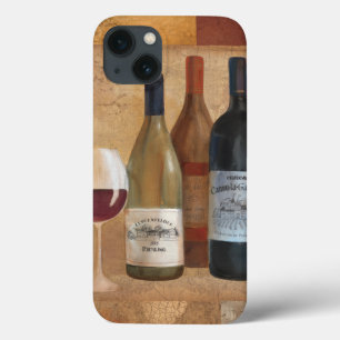 De vintage Flessen van de Wijn en het Glas van de iPhone 13 Hoesje