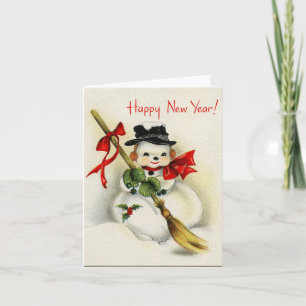 De vintage Gelukkige Kaart van de Nota van de