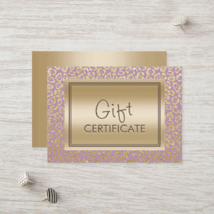 De vintage Gouden & Violette Certificaten van de